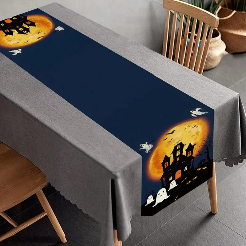 Halloween Table Runner Gothic Overlay Collection Runner For Halloween Table Decor Indoor Outdoor Home Party Decor Tabletop