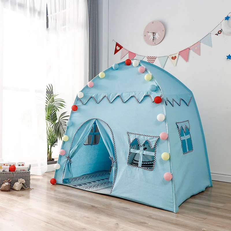 Akitoo tenda di stoffa per bambini Prince Princess game castle game house yurta Outdoor indoor crawling pieghevole toy