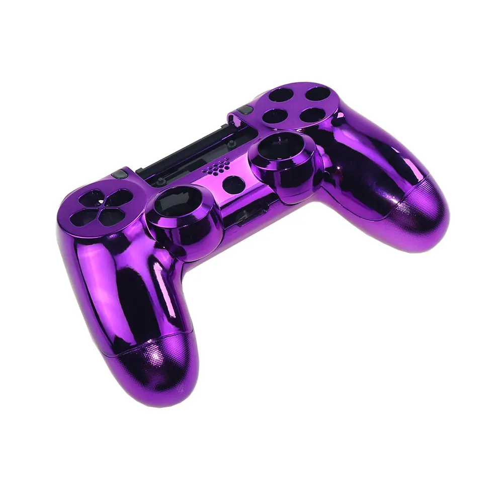 JCD For PS4 JDS 055 JDM-050 JDM-055 Mod Kit Game Controller Chrome Housing Case Shell and Full Set Buttons Replacement