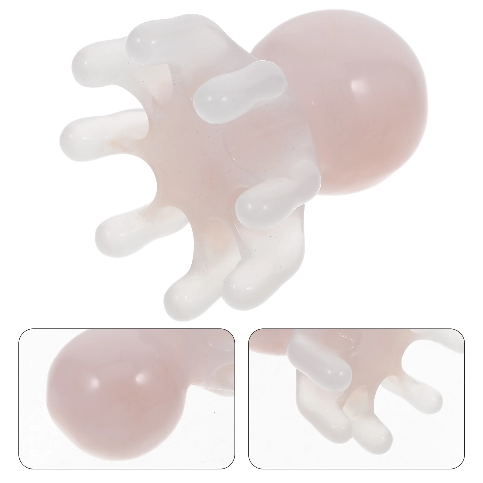 

Octopus Head Therapy Comb Scalp Massage Tool Hair Scratcher Light Brown Massager