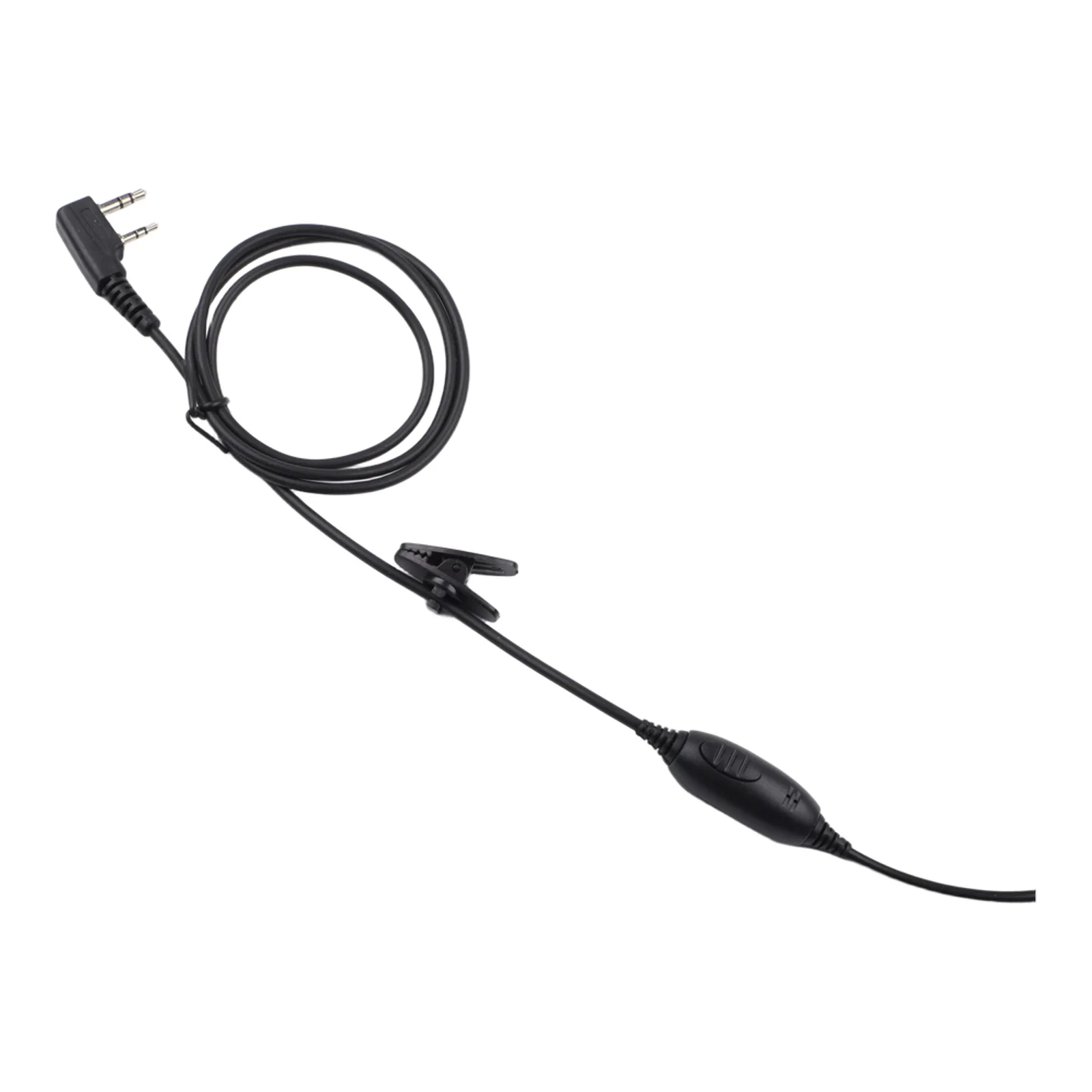 Push to Talk Headset wi 2 Pin Connector for For KENWOOD Series 21 22 42 75 and For Baofeng UV 5R 5RA 888S Radios