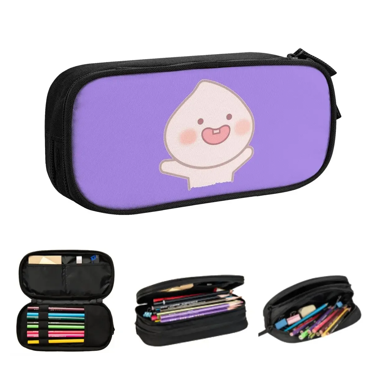 Silly Baby Apeach Pencil Cases Large Storage Pen Bags Pen Box Pencil Pouch For Boys Girls Students Stationery School Office