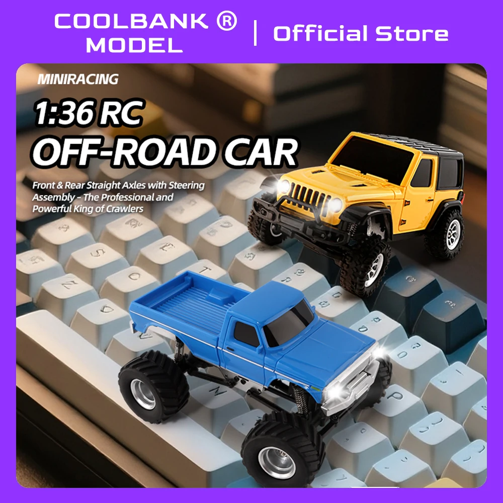 

2.4G RC Climbing Car 1/36 4WD Full Scale Remote Control Car Wireless Radio Controlled off-road Car Model Boy Toys Hobby Gift Hot