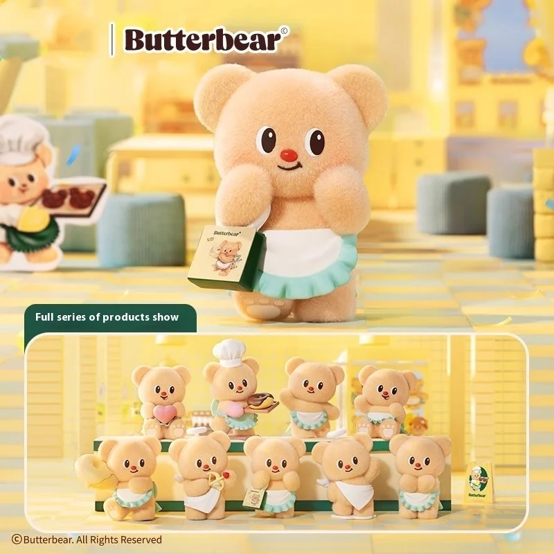 The New Cute Butterbear Business Day Series Blind Box Hand Table Decoration Doll Plush Fan Collection Exclusive Gift