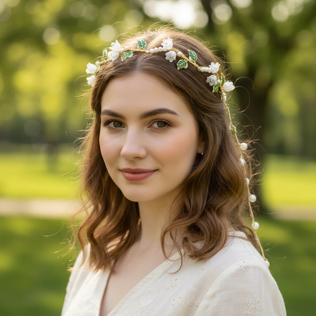 Korean Tassel Pearl Flower Headband Alloy Hair Accessories Headwear Elegant Wave Hair Band Pearl Hair Hoop Women's