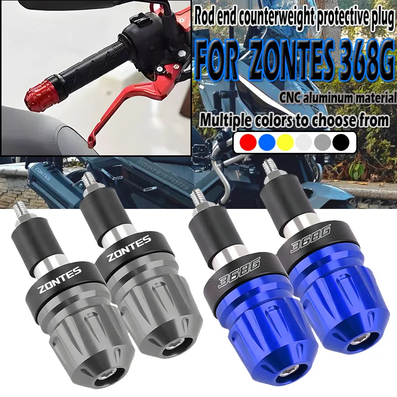For Zontes 368G 703RR 703F 368 D/M/E/K/G 350V 350S pole end anti fall plug scooter handle balance block modification accessories