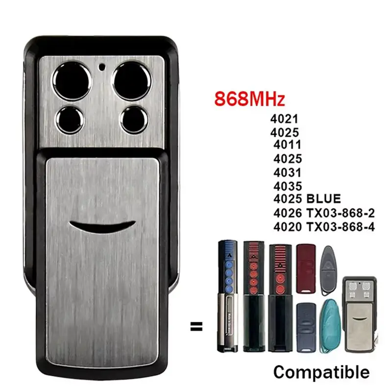 【RECOMENDAR】2X Newest For SOMMER Slider 4031 TX08-868-4 868Mhz Electric Gate Remote Control 4035 4011 4025 4021 Garage Door Open