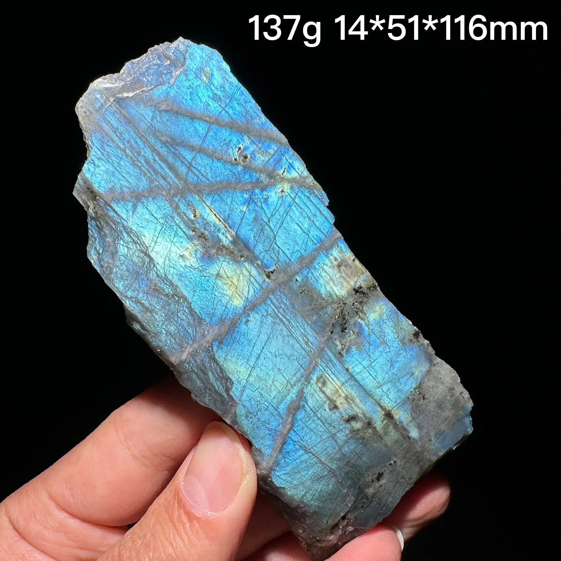 

Healing Natural Crystal Purple Labradorite Slab High Quality Flashy Slice Home Decorations Mineral Energy Desk Ore Craft Gift