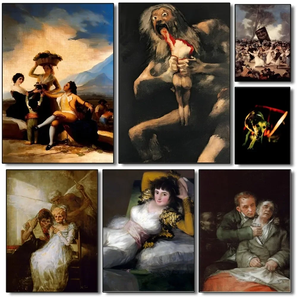 Póster de pintura famosa de Francisco Goya, papel impreso para el hogar, sala de estar, dormitorio, entrada, Bar, restaurante, cafetería, pintura artística, 1 ud.