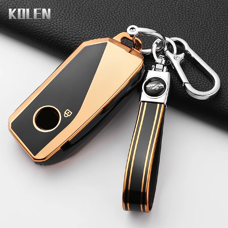 Mode TPU Auto Schlüssel Fall Abdeckung Für BMW I7 X7 G07 LCI IX I20 X1 X3 X5 U11 5 7 Serie G70 G09 XM U06 G81 M3 Geschützt Schlüsselbund Fob