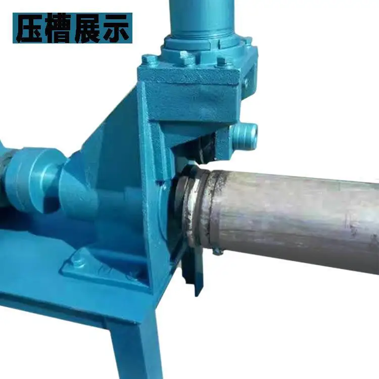 Fire-fighting galvanized plastic-lined iron grooving machine Groove cutting grooving electric 219 hydraulic grooving machine