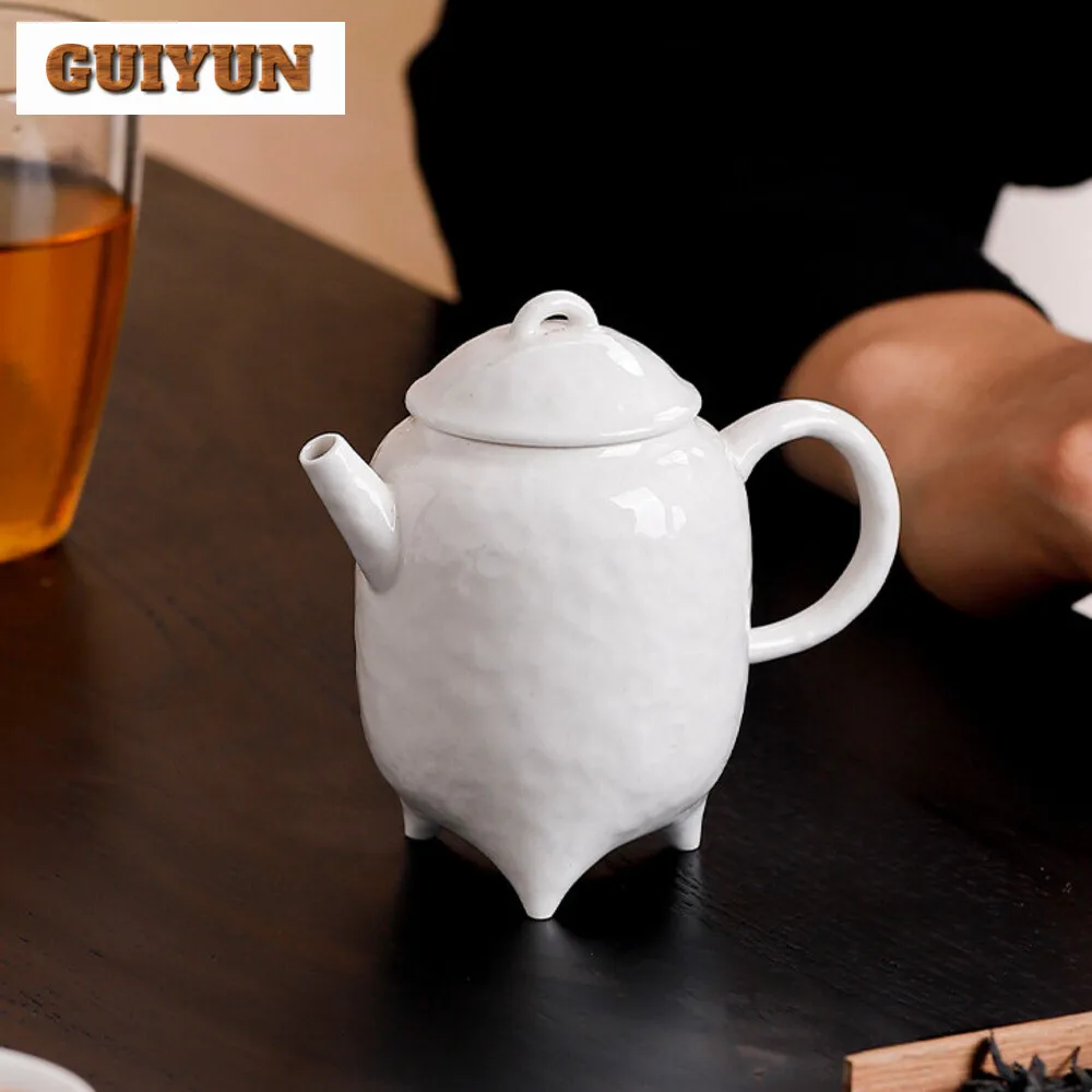 150ml Plant Ash Handmade Tea Pot Household Large Size Teapot Antique Filter Tea Maker Kettle Chinese Tea Set Supplies Ornaments