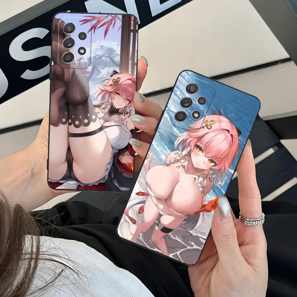 

Чехол для телефона Wuthering Waves Changli для Samsung Galaxy M55 54 42 35 34 33 32 23 22 15 14 13 12 F55 5G Цветной защитный чехол