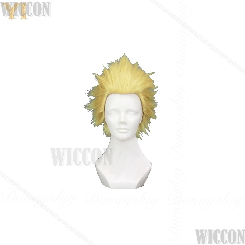 Yi The Legend of Hei II Anime Cosplay peluca rubia el sudadera blanca amarilla y pantalones negros traje de carnaval todo conjunto Halloween