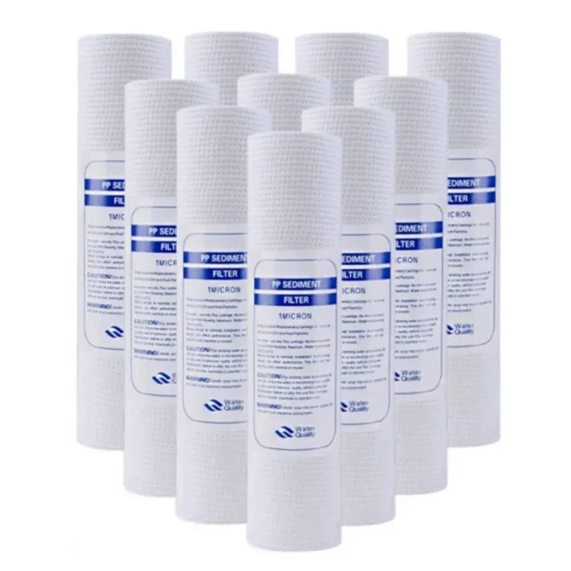 2/4 Stück universeller Wasserfilter, 5 Mikron PP-Baumwollfilterelement, Sedimentwasserfilter, Polypropylen-Material, einfach zu bedienen – Detail 1