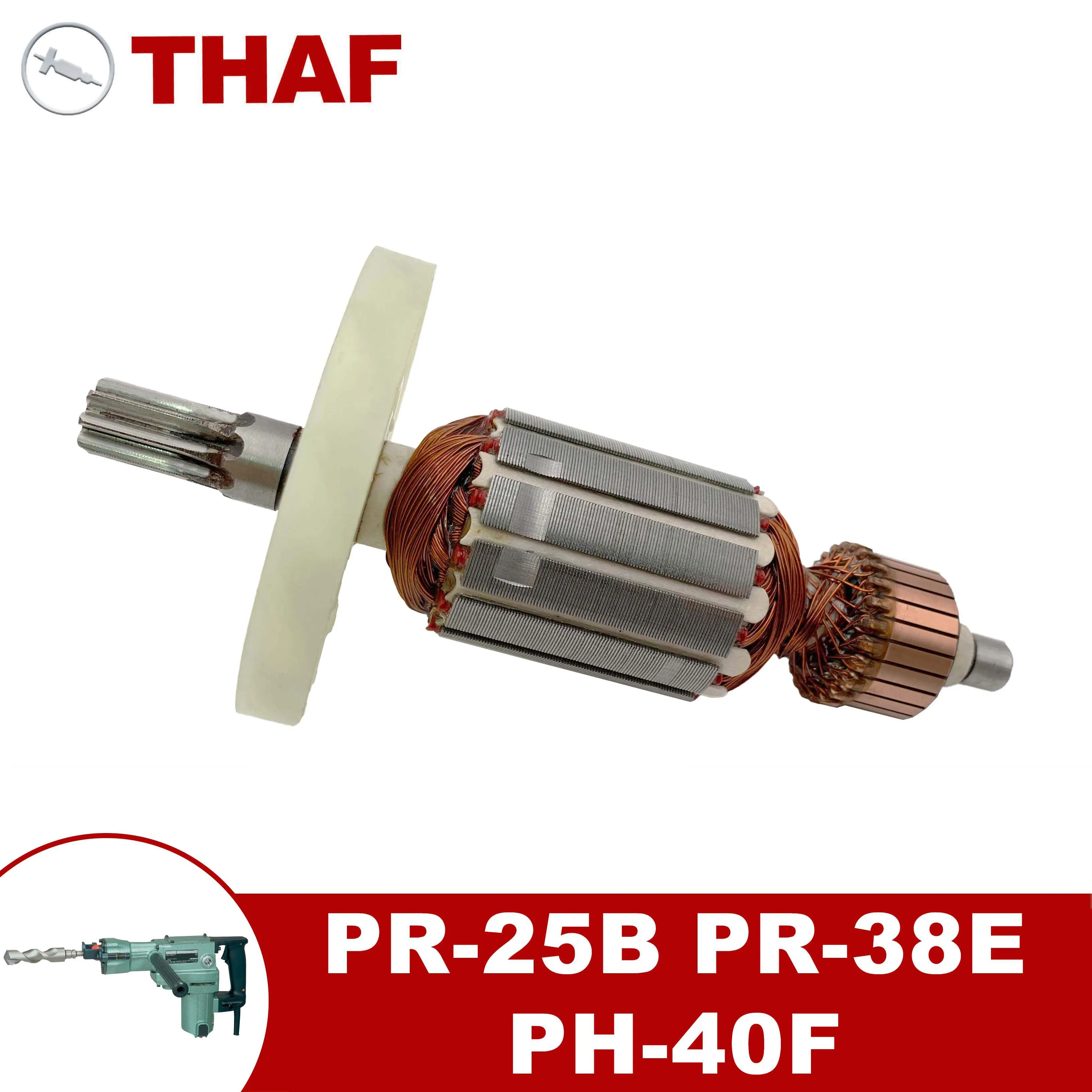 

AC220V-240V Armature Rotor Anchor Stator Replacement for HITACHI Electric Pick Hammer PR-25B PR-38E PH-40F PR25B PR38E PH40F