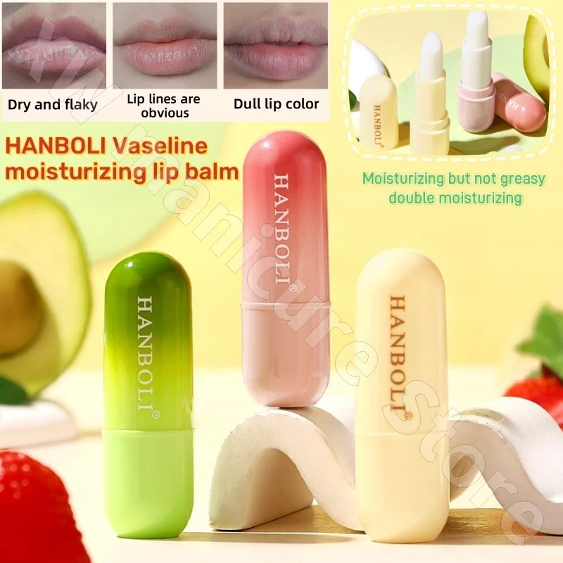 

HANBOLI Vaseline Moisturizing Lip Balm To Reduce Lip Lines and Lip Care for Women in Autumn and Winter To Prevent Chapped Lips