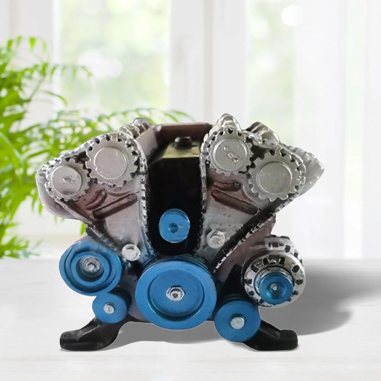 8 Cylinder Car Engine Ornament Mechanical Engine Decoration for