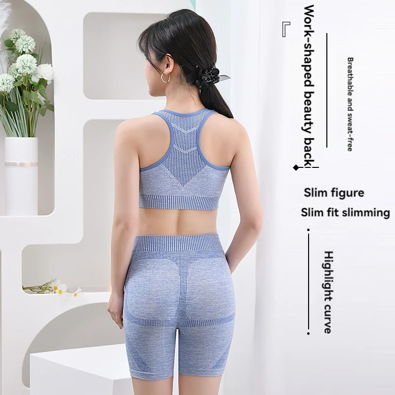 Women\'s Bra Set Sports Bra Sets Yoga Underwear Sets No Steel Ring Comfort Underwear Set Sportswear Seamless Women Lingerie