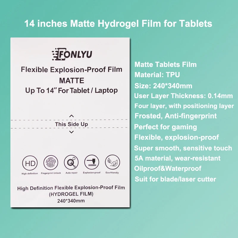 VORMIR 10 szt. Folii Ochronnych na Ekran do Plotera Tnącego, TPU Hydrożelowe Miki na iPad Air Pro Laptop, Folię Ochronną — zdjęcie produktu 6