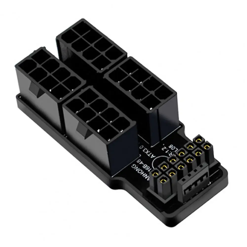 ATX3.0 12VHPWR 12 + 4P 600W adattatore di alimentazione a 180 gradi per scheda grafica Desktop adattatore per scheda grafica serie 4 x8pin a 40