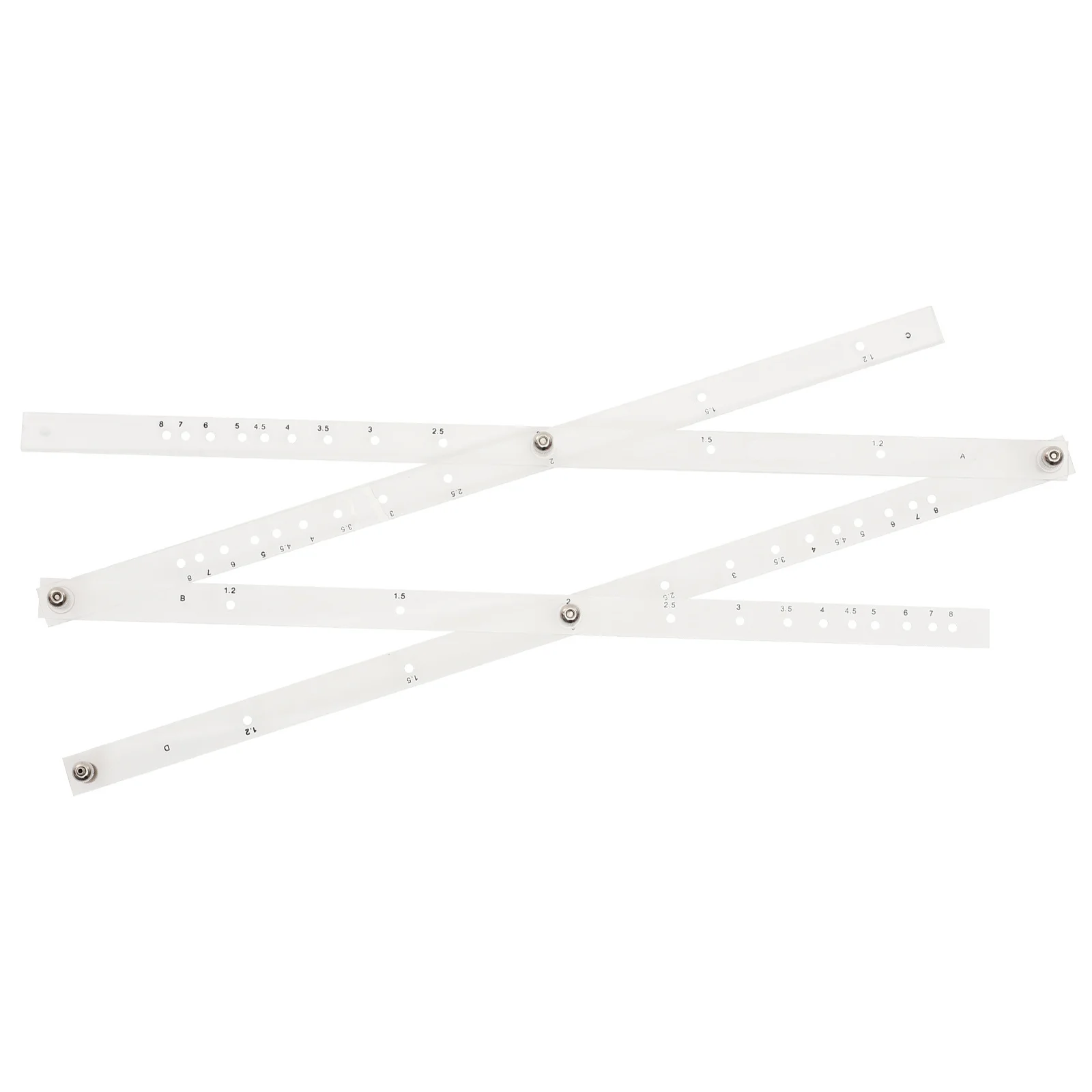 

Premium Plastic Stainless Steel Scale Ruler Accurate Measurement for Home Office School Students Design Drafting