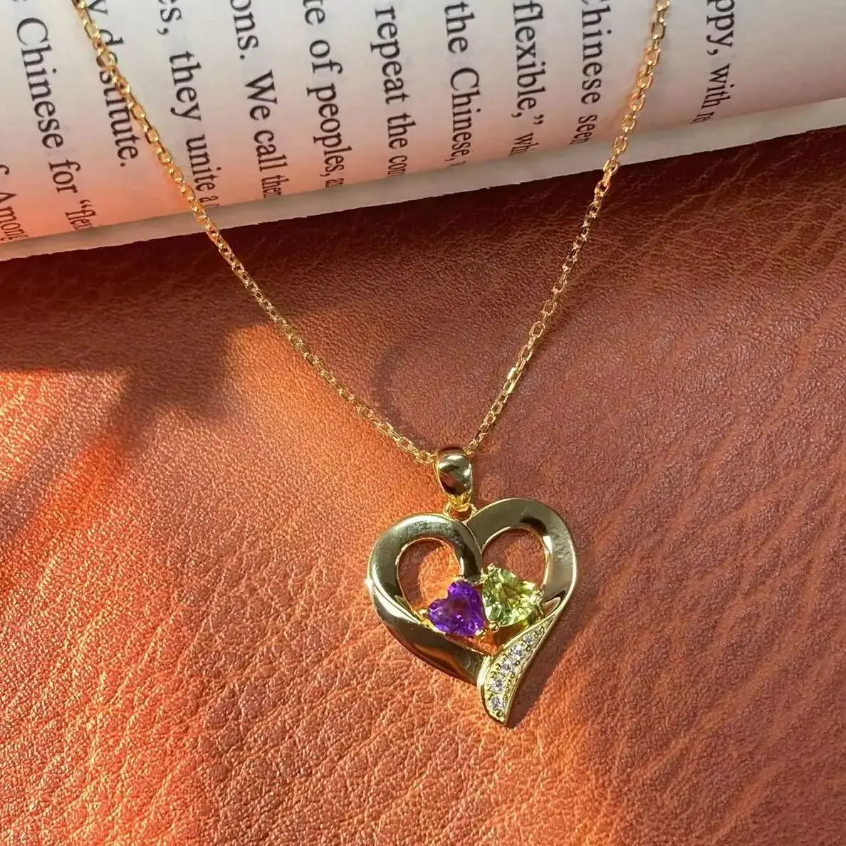 

S925 silver heart necklace Europe and the United States ins wind personality temperament intertwined love clavicle chain