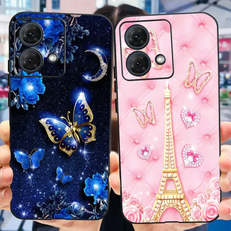 For Motorola Moto G84 Case MotoG84 G 84 5G 2023 Cute Painted Soft Silicone TPU Phone Back Cover Bumper