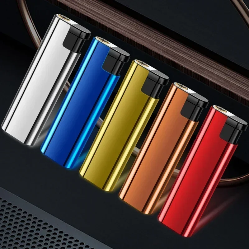 Outdoor Windproof Direct Injection Blue Flame Lighter,Cigarette Lighters for Smokers,Camping Ignition Tool,Survival Lighter view 3