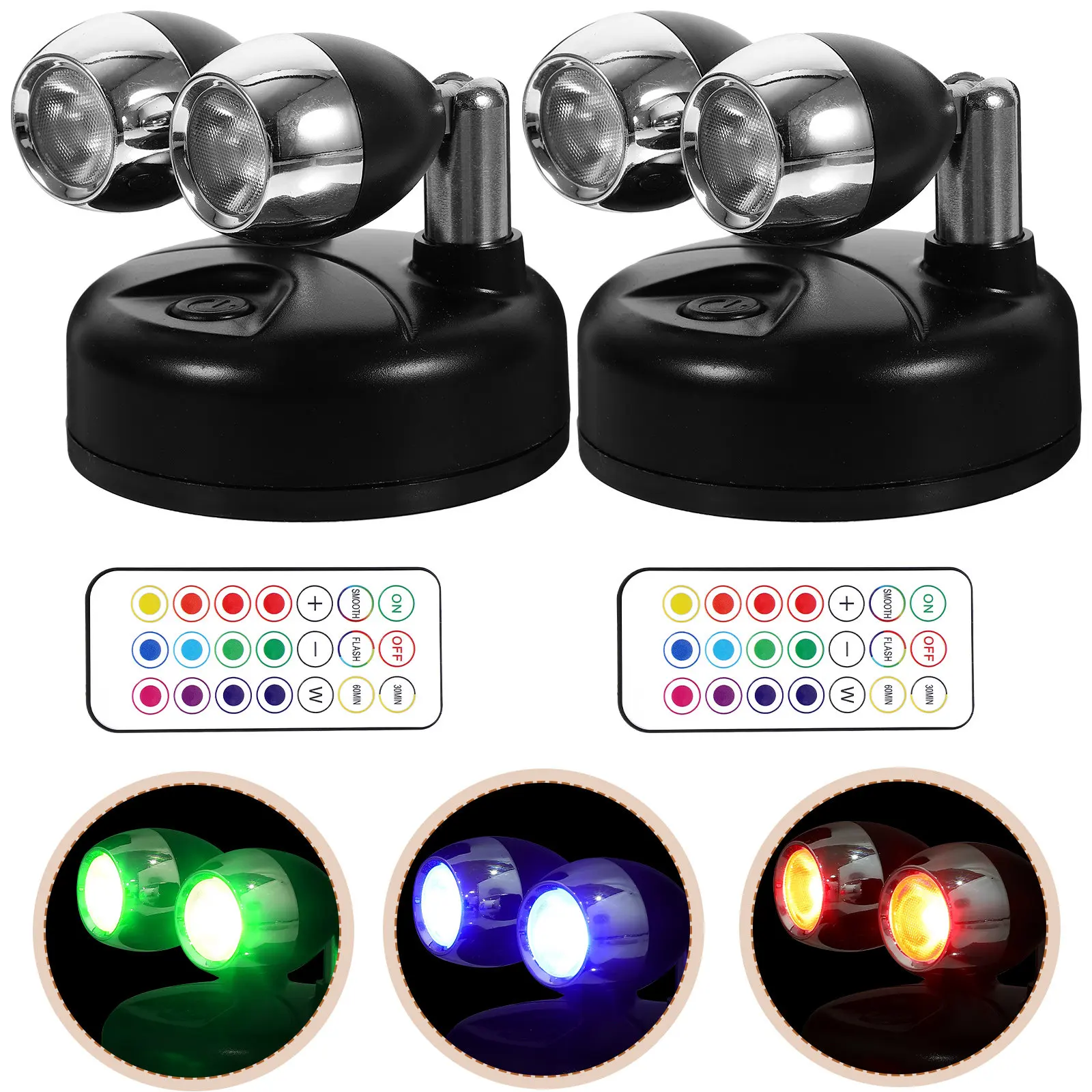 

2 шт. мини-прожектора для дома, для шкафов и гардеробов, маленькие светильники для освещения внутри помещений