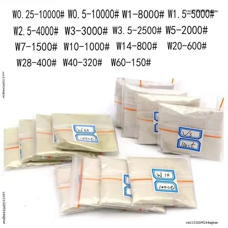20g 100 Carats W0.25-w50 Synthetic Micron Powder, Professional Polishing Abrasive For Jewelry Jade Grinding