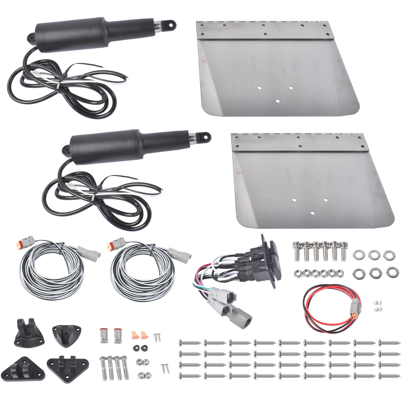 

AP02 15101-104 9" X 12" Standard Trim Tab Kit For Boat 16’-25’ w/Double Rocker Switch
