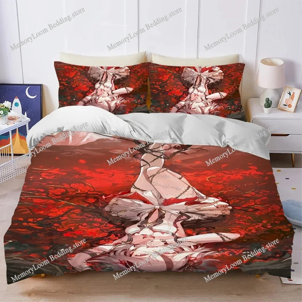 Game Wuthering Waves Camellya Duvet Cover Set Home Style Bedding Soft Laundry Cotton Bed Student Dormitory Gift Home Textile741