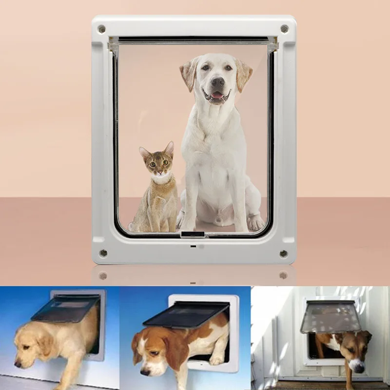 Déflecteur d'ouverture de porte pour animaux de compagnie, fournitures pour animaux de compagnie, cage pour chien, trou pour chien, passage bidirectionnel