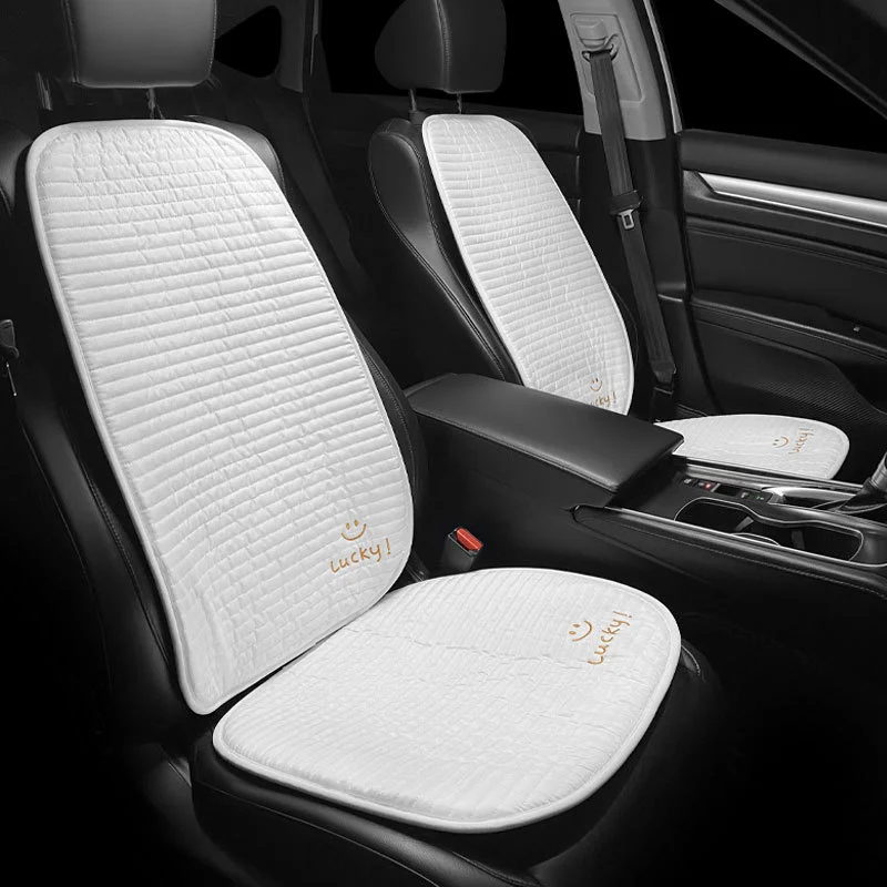 Car Seat Cushion Single Summer Cooling Cushion Ice Silk Summer Seat Breathable Cushion Four Seasons General Purpose