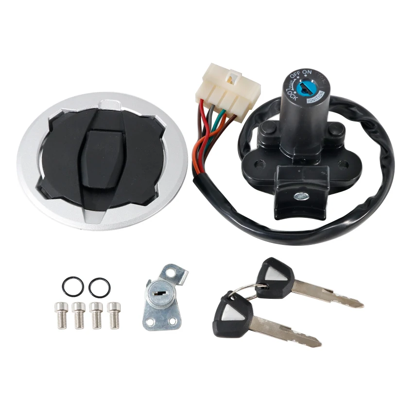 Fits for Kawasaki Versys-X 300 ABS KLE300 250 KLE250 Motorcycle Ignition Switch Seat Lock Key Fuel Gas Cap Set OEM: 27048-5139