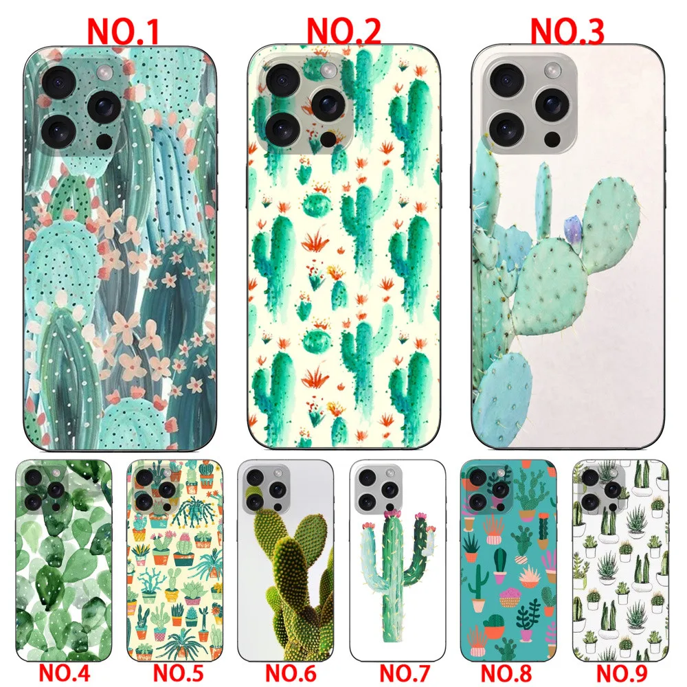 Cactus Pattern phone cover  for iPhone 14 14 Plus 14 Pro 14 Pro Max 15 15 Plus