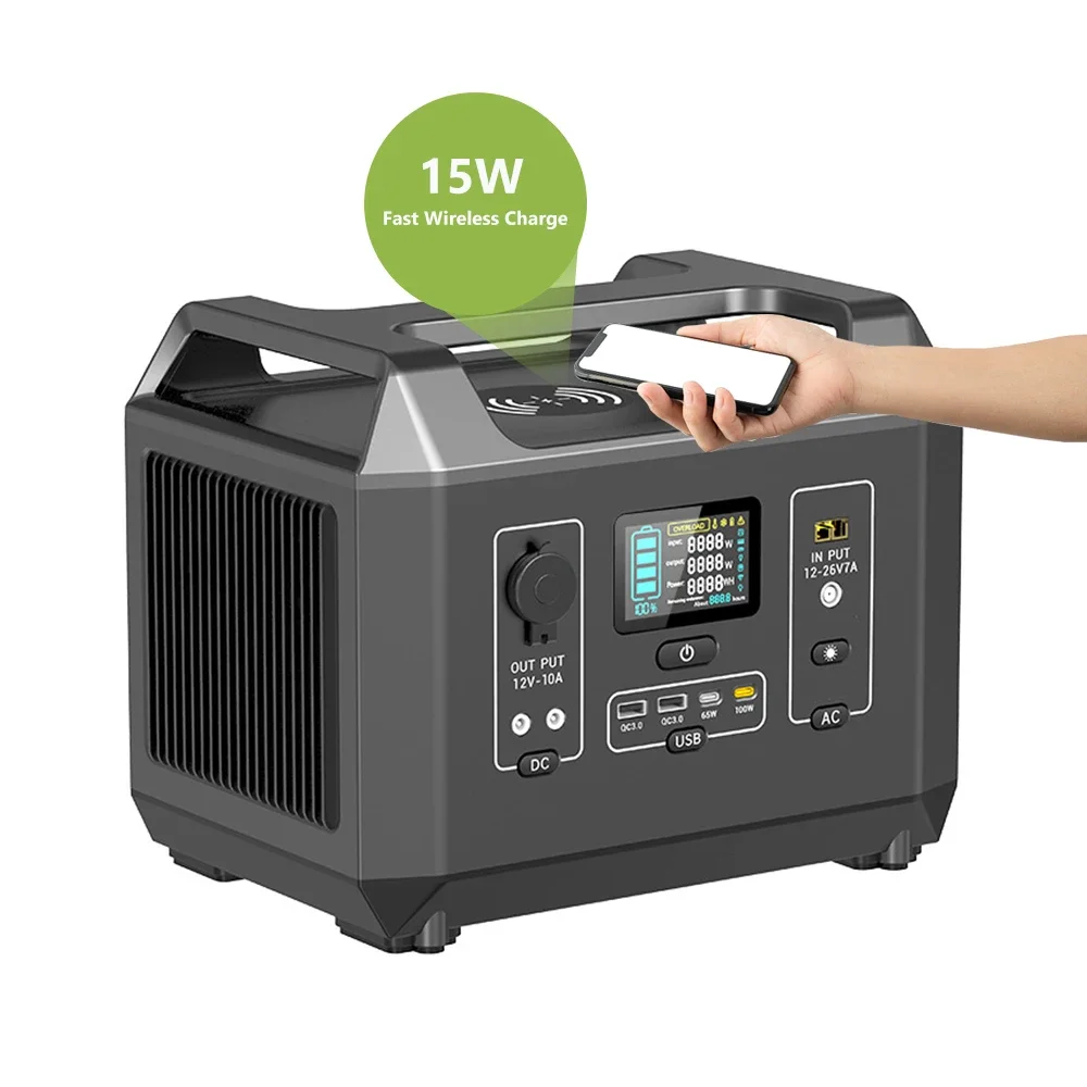 

Anvolan Lifepo4 1008Wh AC 1200W Portable Power Station Solar Generator