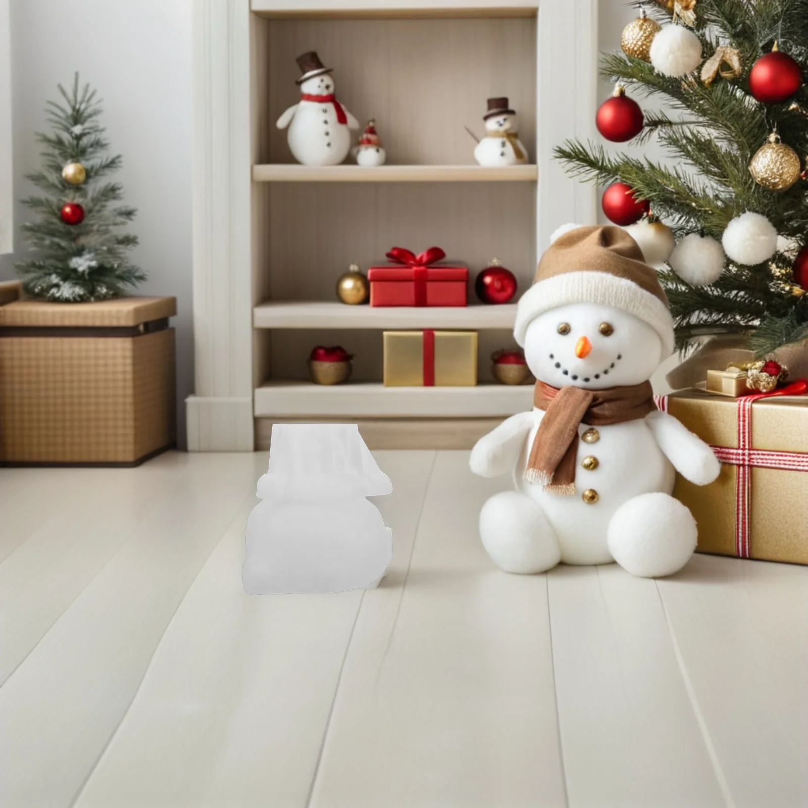 

Epoxy Resin Snowman Molds Silicone Storage Jar DIY Christmas Ornament Jewelry Box Holder Craft Jar Resin Molds Silicone