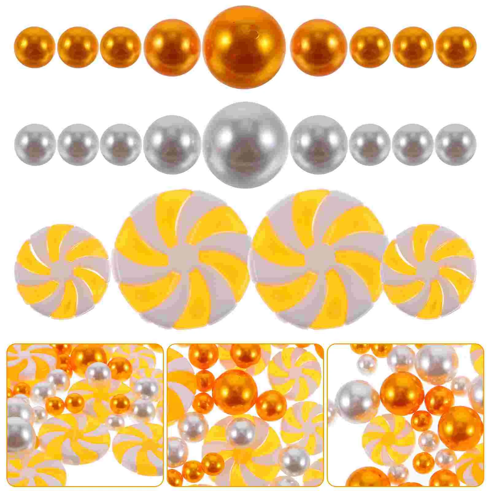 

10PCS Christmas Floating Cup Decorations Pearl Candy Stick Vase Fillers Acrylic Beads for Centerpieces Easy Room Decor