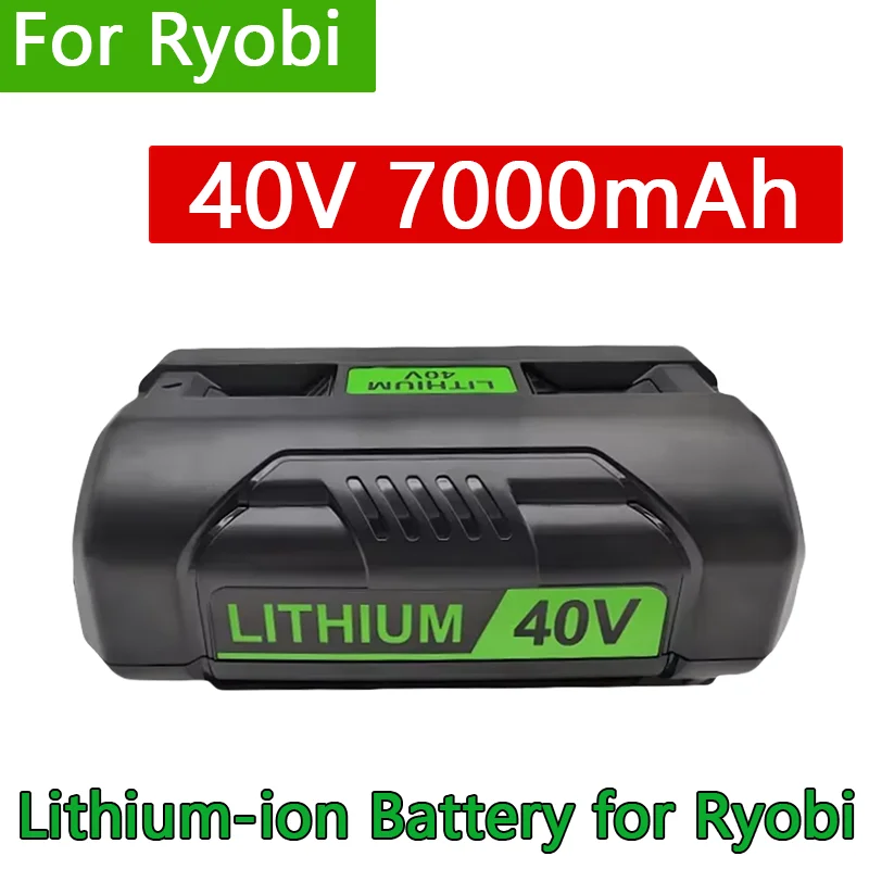 40V 4.0Ah/5.0Ah/6.0Ah/7.0Ah Li-ion Rechargeable Battery Add a Charger Suitable for Electric Tools Such as OP4026 and OP40601