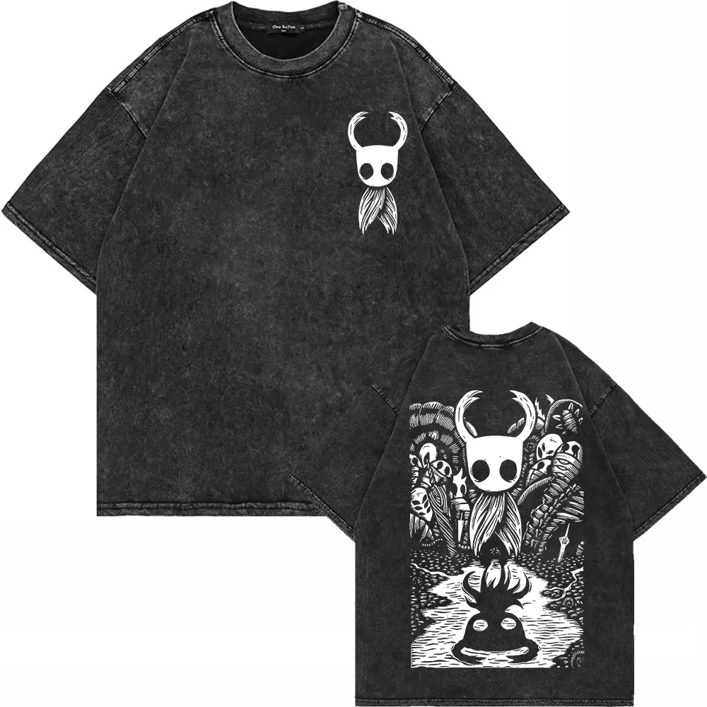 100% Baumwolle Herren Sommer Distressed Washed Jersey Reit-T-Shirt mit Rundhalsausschnitt, Entspannter Passform und Stilvollem Design
