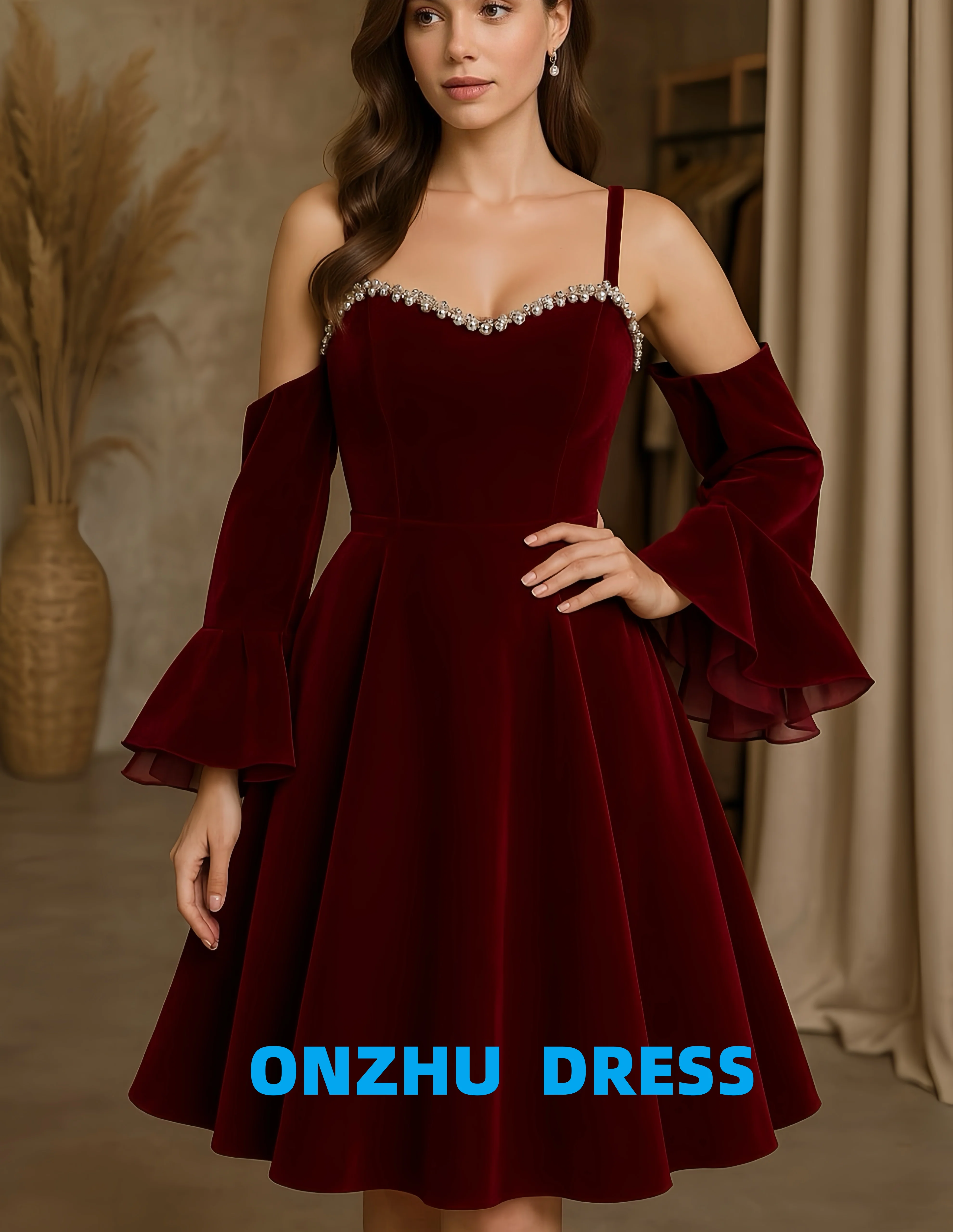 

Юбка с короткими рукавами и милым воротником по индивидуальному заказу, роскошные вечерние платья, женские вечерние платья, современные вечерние платья