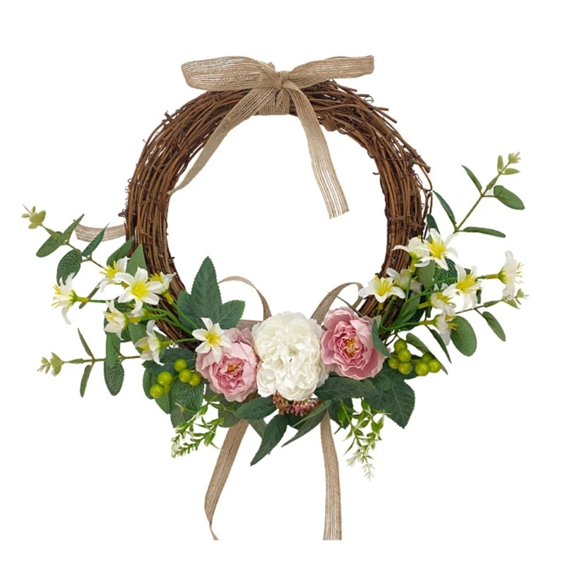 

Artificial Flower Wreath Flowers Ornament Front Door Wall Decoration