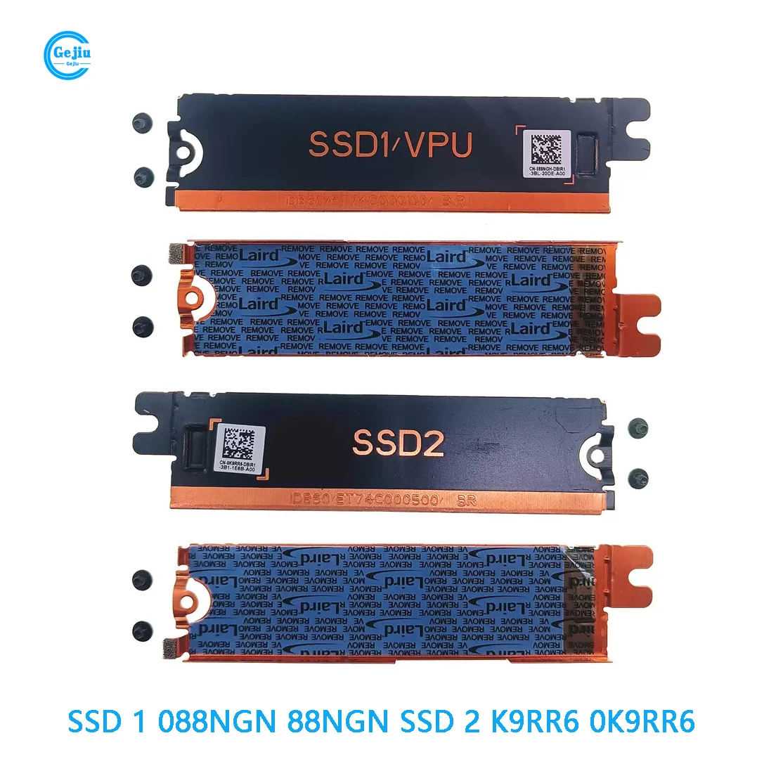 New Original Laptop M.2 SSD SSD1 SSD2 Heatsink Plate For DELL Precision 5680 M5680 088NGN 88NGN K9RR6 0K9RR6