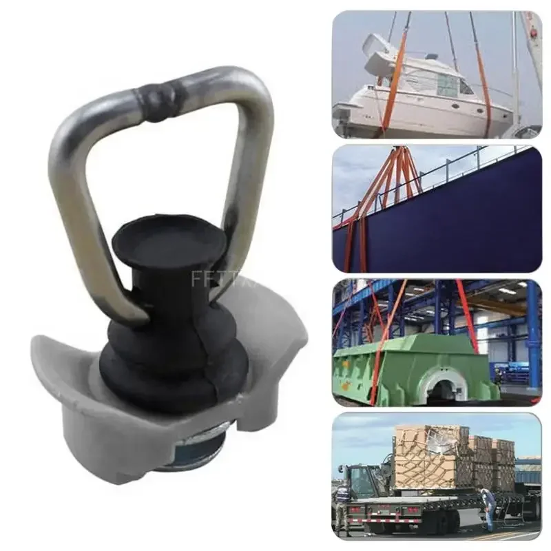 Single Fitting L Track, 1322LBS Capacity,Tie Down Anchors Quick Release Rings Spring L Track for Airline Track