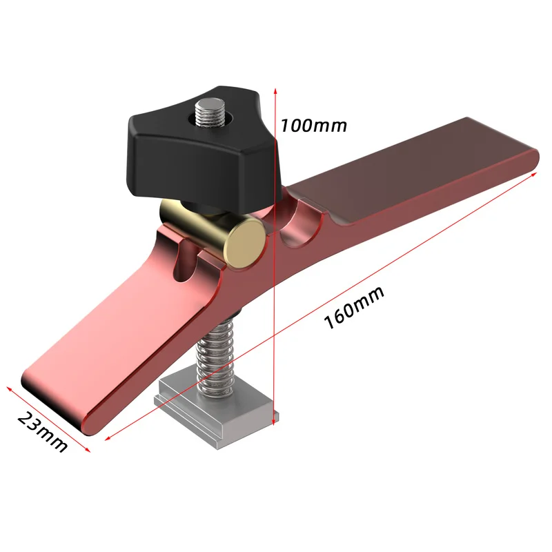 New Saw Table Acting Hold Down Clamp Pressure Plate Block 19 30 45 Woodworking Aluminium T Slot Track Wood Working DIY Tools