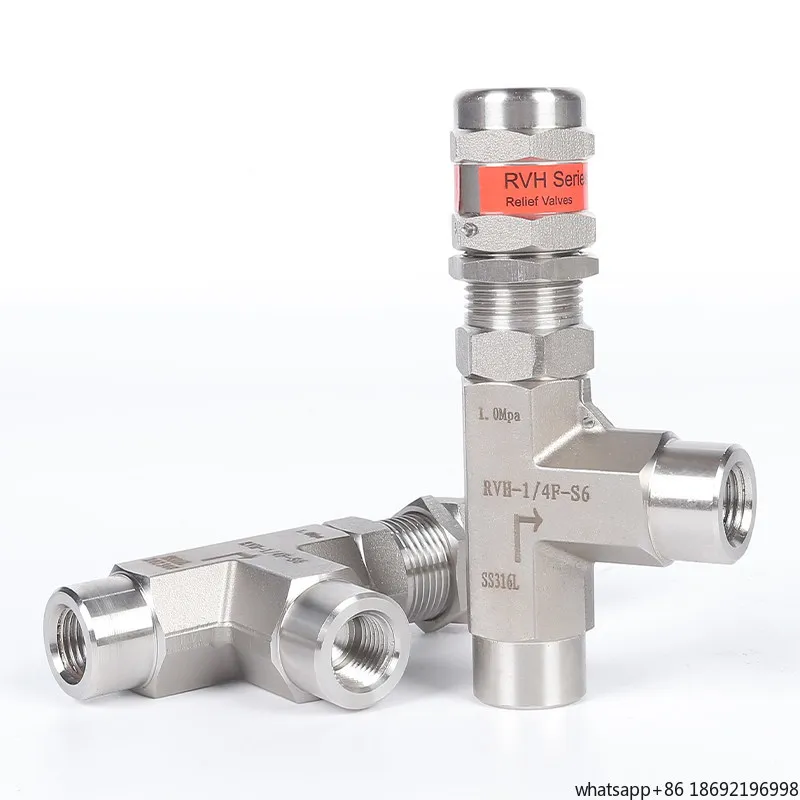 

Разгрузочный клапан из нержавеющей стали 316L, коррозионностойкий, автоматический предохранительный клапан с прямым и Т-образным типом подключения