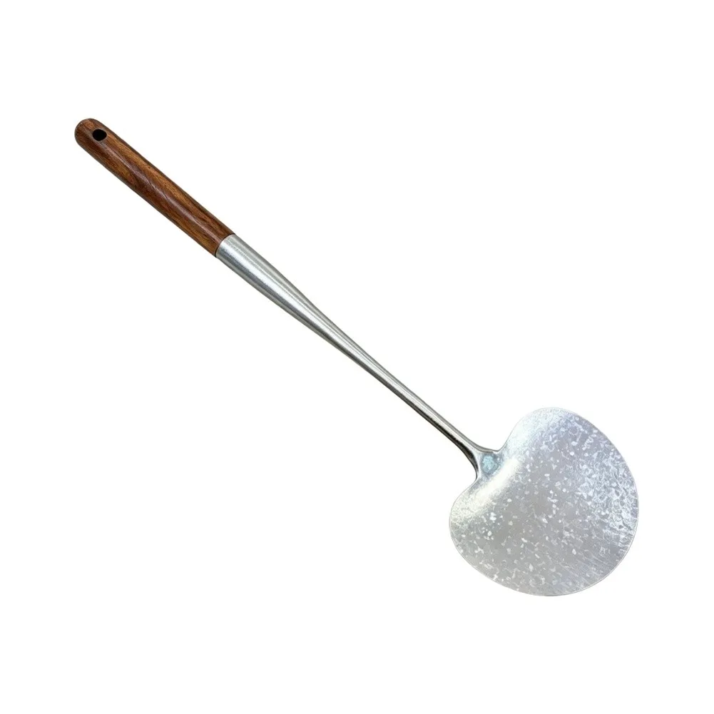 Pure Titanium Spatula And Spoon Set With Wooden Handle For Outdoor Camping Hiking Picnic Cooking Utensils Kitchenware Tools