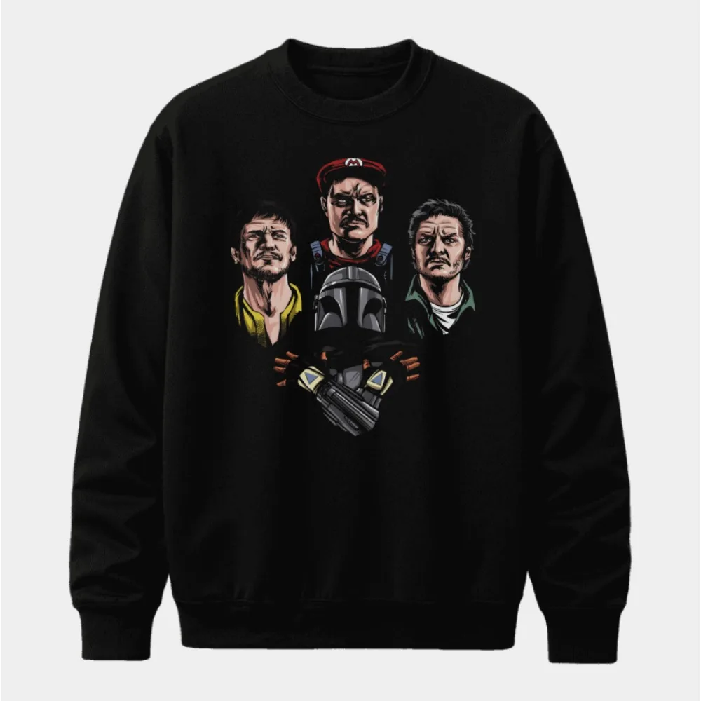 

Спортивная одежда с круглым вырезом и принтом «Американские звездные войны» для мужчин и женщин. Свободная и удобная хлопковая спортивная одежда для осенних видов спорта.